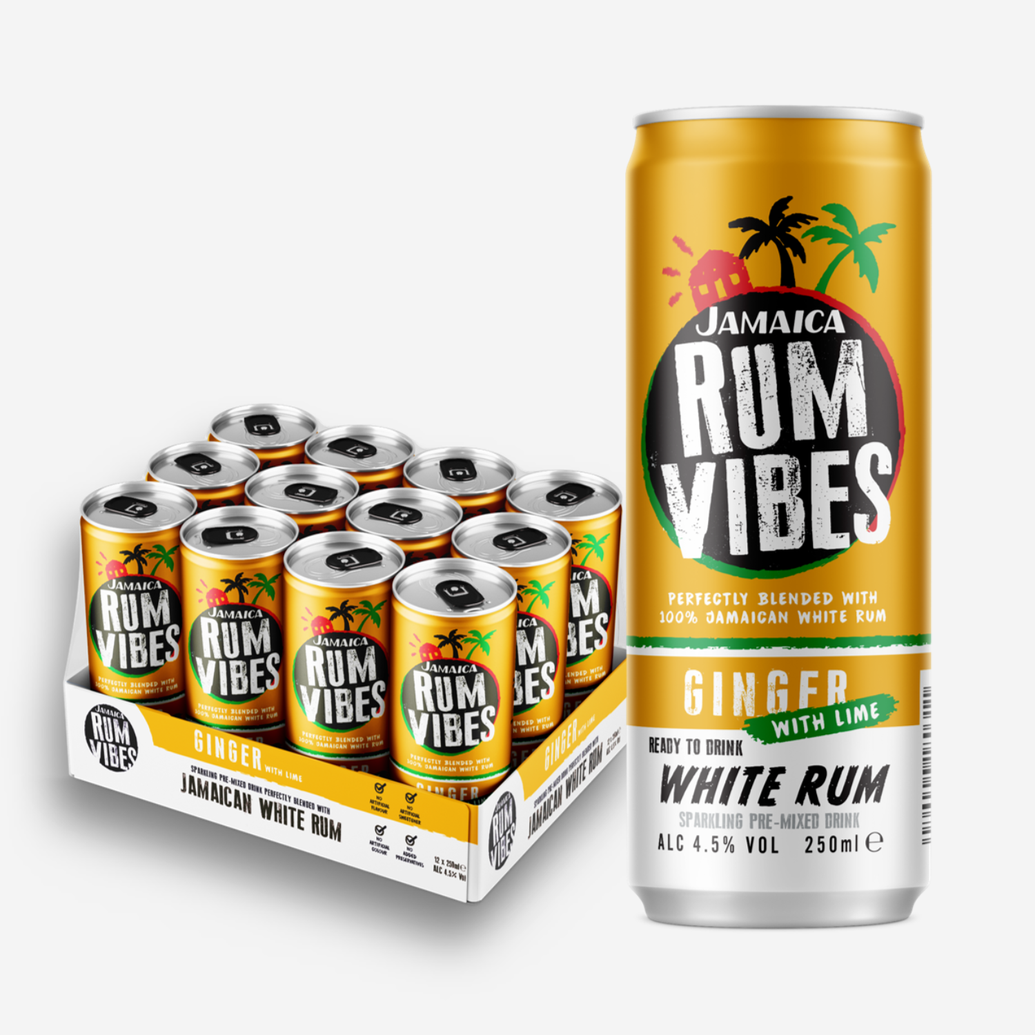 Jamaica Rum Vibes Ginger with Lime – Neat & Shaken